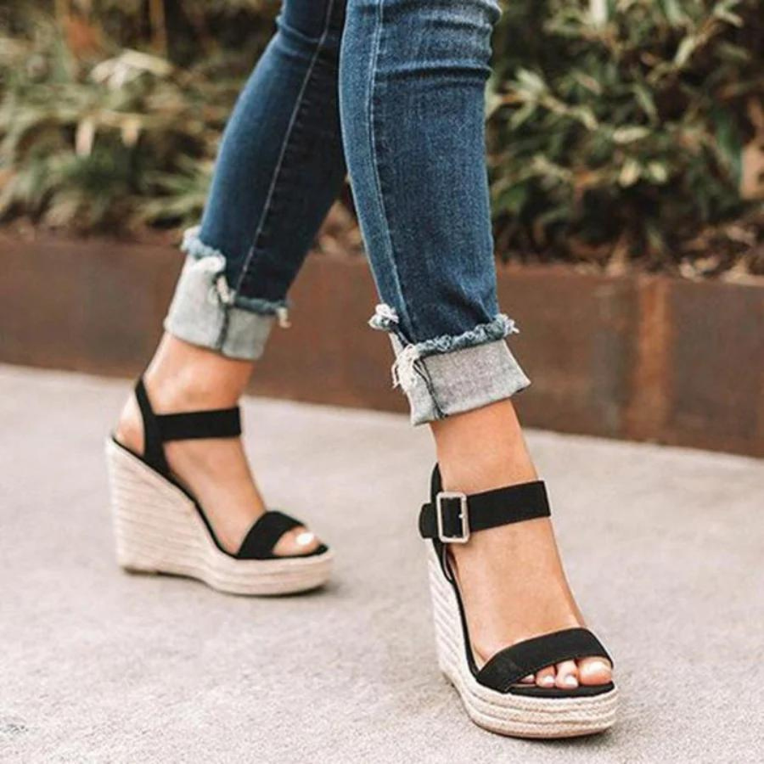 Anke Wedge Sandals | Elegant Women's Sandals with Secure Strap