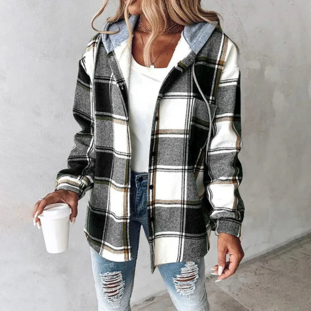 Andrea Cardigan | Warm Women's Knit Jacket with Hood for Winter
