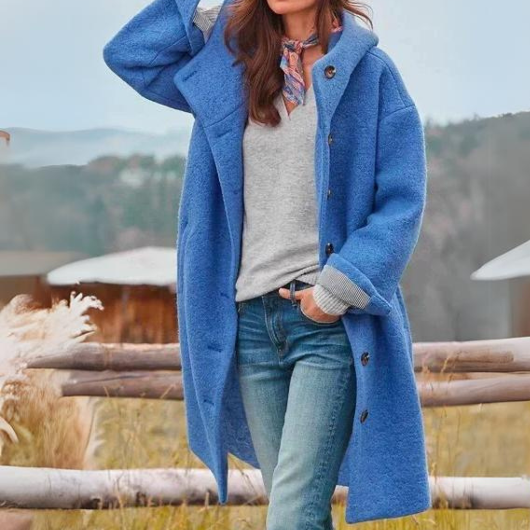 Abigail Coat | Warming Women's Coat with Pockets and Drop-Shoulder
