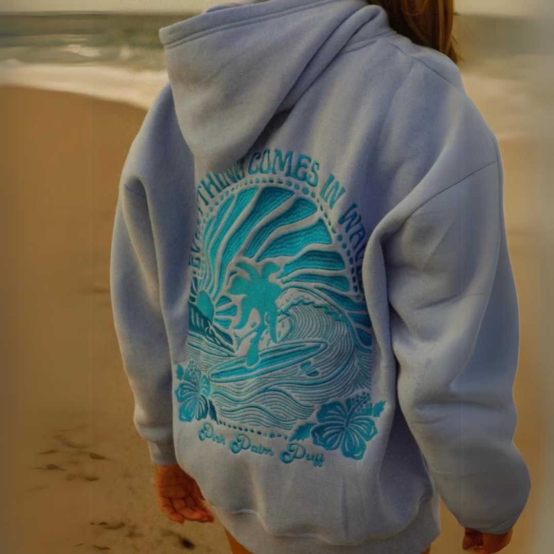 Abigail Hoodie | Hooded Sweatshirt - Sunset Back