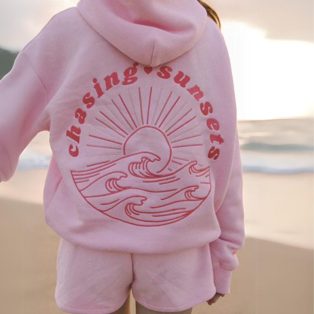 Abigail Hoodie | Hooded Sweatshirt - Sunset Back