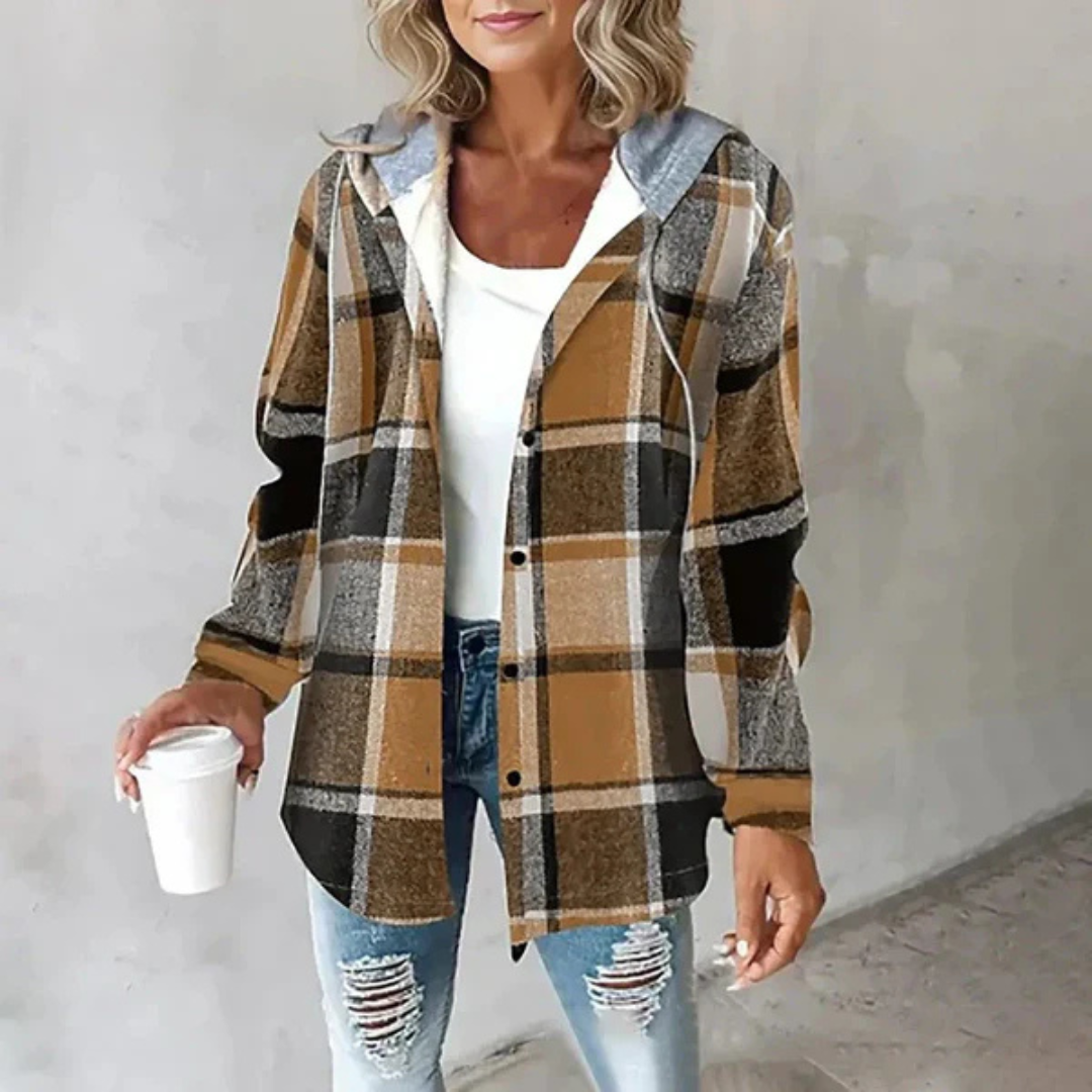 Andrea Cardigan | Warm Women's Knit Jacket with Hood for Winter
