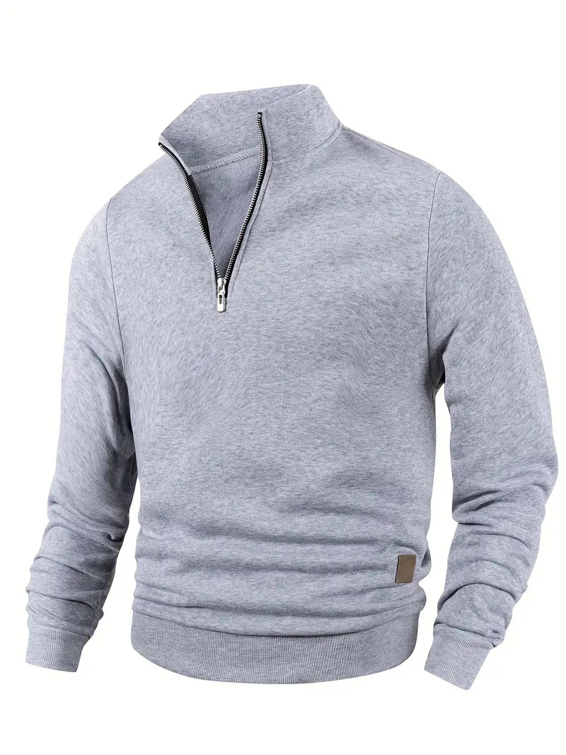 Men's Sweatshirt with Half-Zip