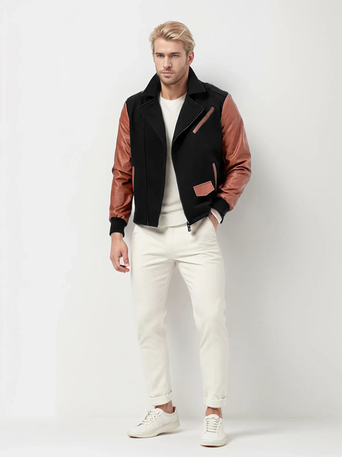 Aaron Jacket | Casual Leather Winter Jacket for Men
