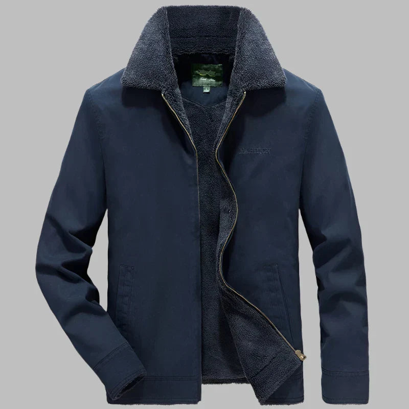 AeroFleece Jacket | Warm Fleece Winter Jacket for Men with Classic Collar